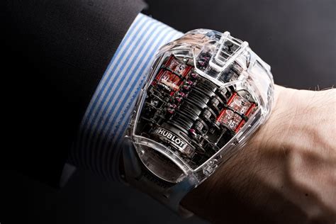 hublot ferrari transparent watch